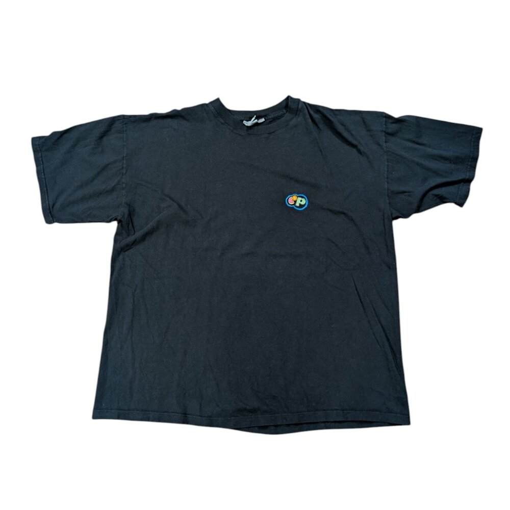 Vintage Chip And Pepper Shirt Short Sleeve Black Embroidered Logo Streetwear XL
